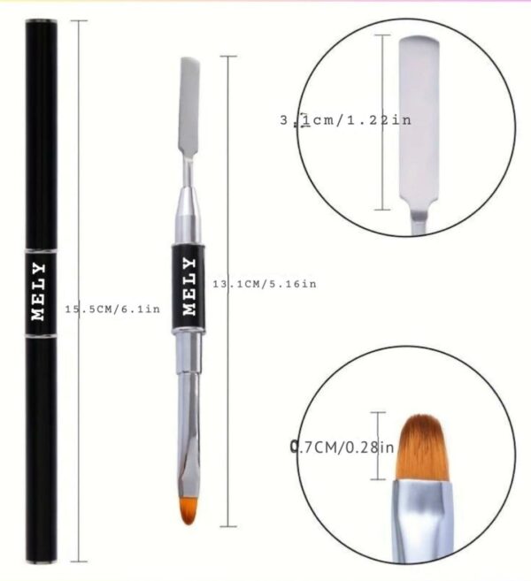 Pincel Doble para Poligel mely