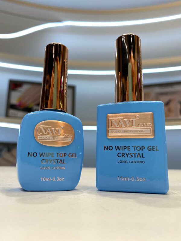 esmaltes semipermanente top coat  Cristal 10ml- navi